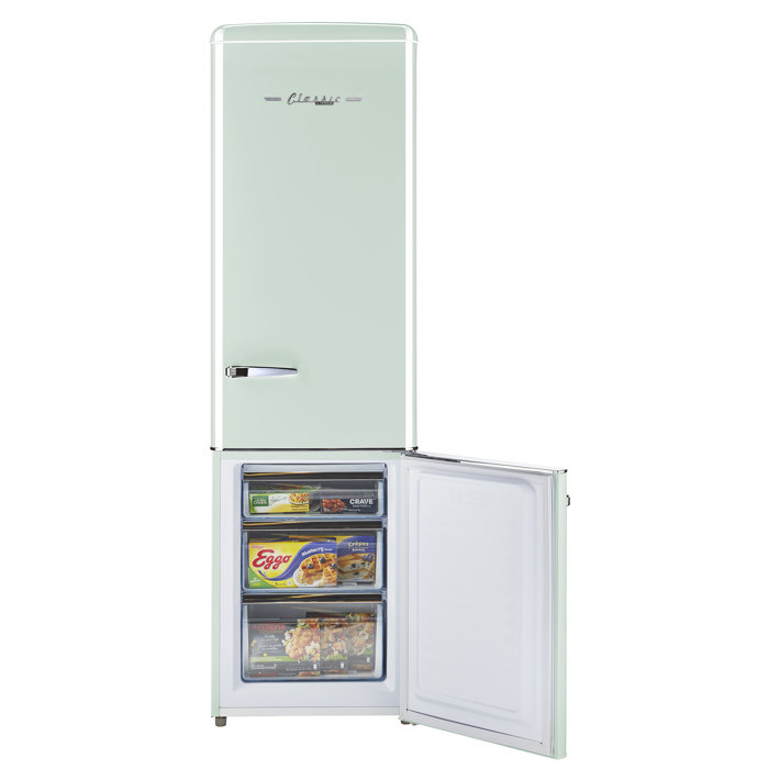 Unique Classic Retro 21.6" Manual Defrost 8.7 cu. ft. ENERGY STAR Certified Bottom Freezer